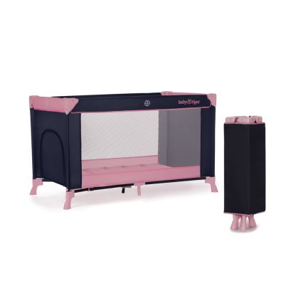 Pătuț de voiaj Baby Tiger VIKI roz KINDERKRAFT