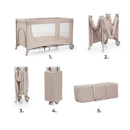 Pătuț de voiaj KINDERKRAFT JOY 2 bej