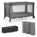 Pătuț de voiaj KINDERKRAFT JOY 2 gri