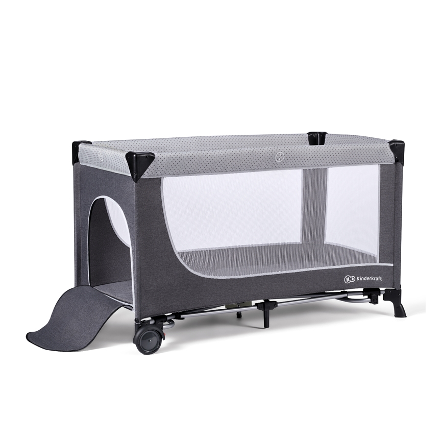 Pătuț de voiaj KINDERKRAFT SELECT LEODY gri
