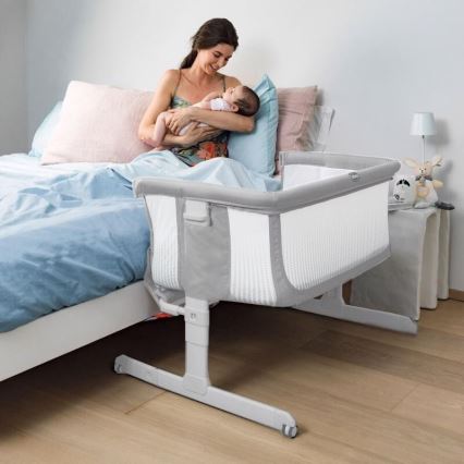 Pătuț NEXT2ME AIR gri deschis Chicco