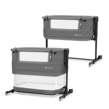 Pătuț pentru bebeluși KINDERKRAFT NESTE GROW gri închis