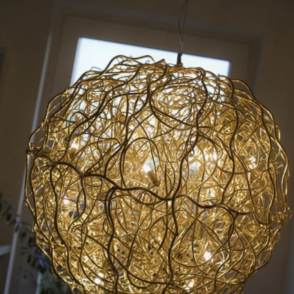 Paul Neuhaus 2019-12 - Lustră suspendată pe cablu SAREA 15xG9/40W/230V aurie