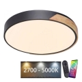Paul Neuhaus 6071-18 - Plafonier LED reglabil Q-PIATO LED/35W/230V diametru 51 cm 2700-5000K Wi-Fi + telecomandă