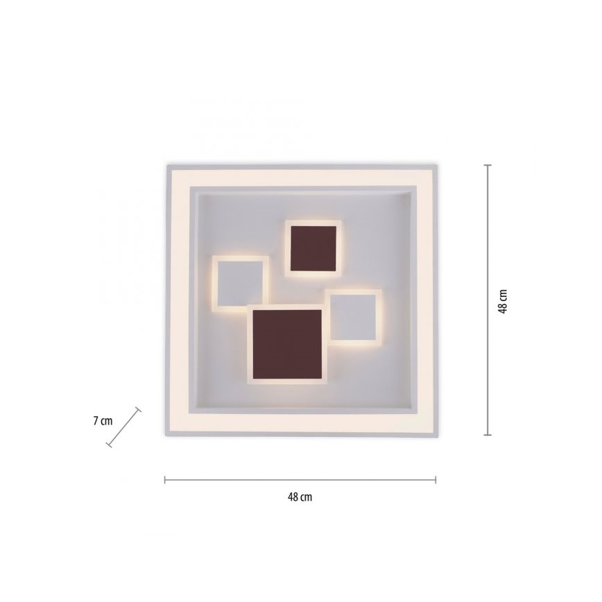 Paul Neuhaus 6283-16 - LED Plafonieră dimmabilă ELIZA LED/30W/230V + LED/18,5W