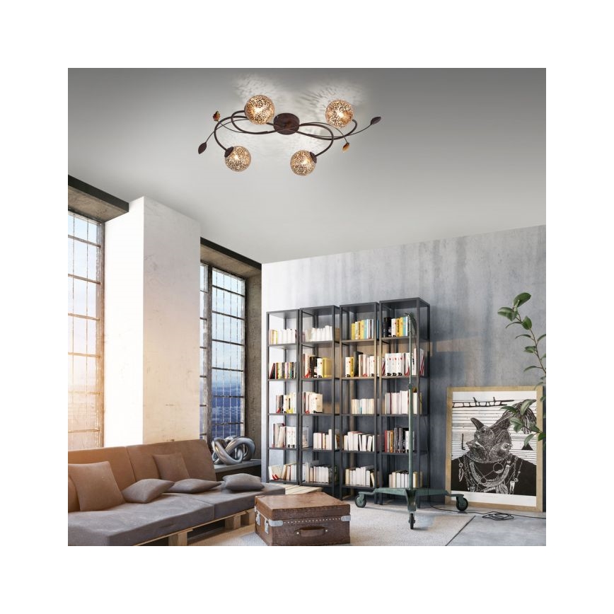 Paul Neuhaus 6395-48 - Lustră aplicată GRETA 4xG9/40W/230V