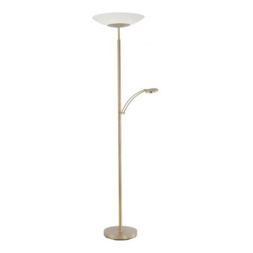 Paul Neuhaus 655-60 - Lampă de podea LED dimabilă ALFRED LED/28W/230V+LED/4W/230V alamă