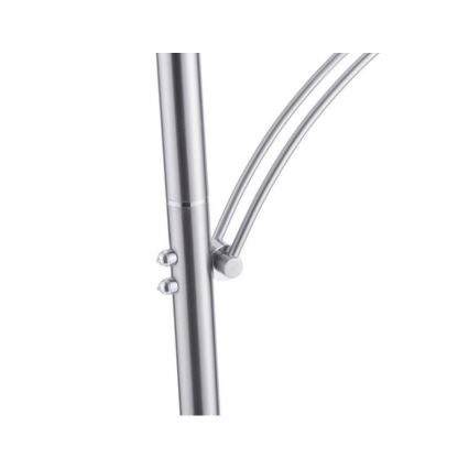 Paul Neuhaus 673-55 - Lampă de podea LED reglabilă ARTUR 2xLED/21W/230V+LED/6W crom lucios
