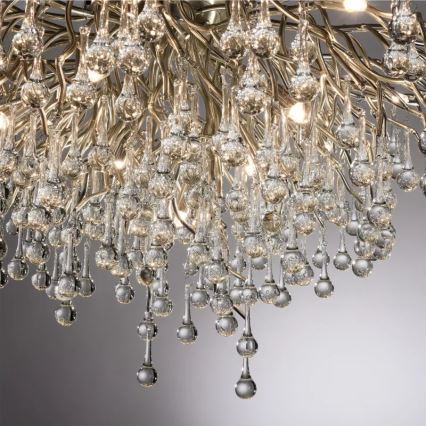 Paul Neuhaus 8092-55 - Plafonieră aplicată ICICLE, 14xG9/40W/230V, Ø 100 cm, crom lucios