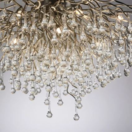 Paul Neuhaus 8092-55 - Plafonieră aplicată ICICLE, 14xG9/40W/230V, Ø 100 cm, crom lucios