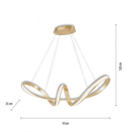 Paul Neuhaus 8292-12 - LED Lustră pe cablu dimmabilă MELINDA 1xLED/38W/230V