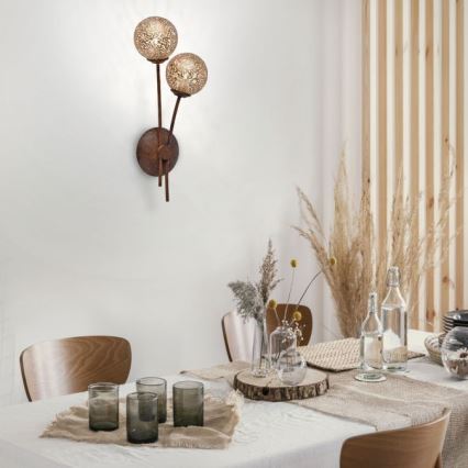 Paul Neuhaus 9032-48 - Lampă de perete GRETA 2xG9/40W/230V