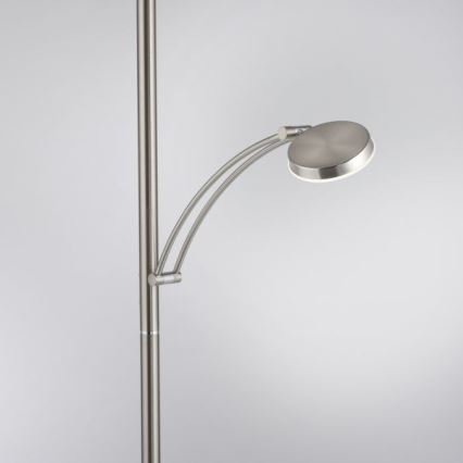 Paul Neuhaus 655-55 - Lampă de podea LED dimabilă ALFRED, LED/28W+LED/4W/230V, crom lucios