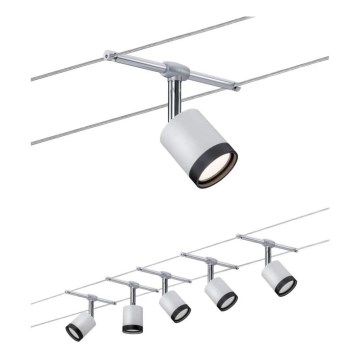 Paulmann 3981 - SET 5xLED/4W Spot pentru sistemul cu cablu TUBE 230V