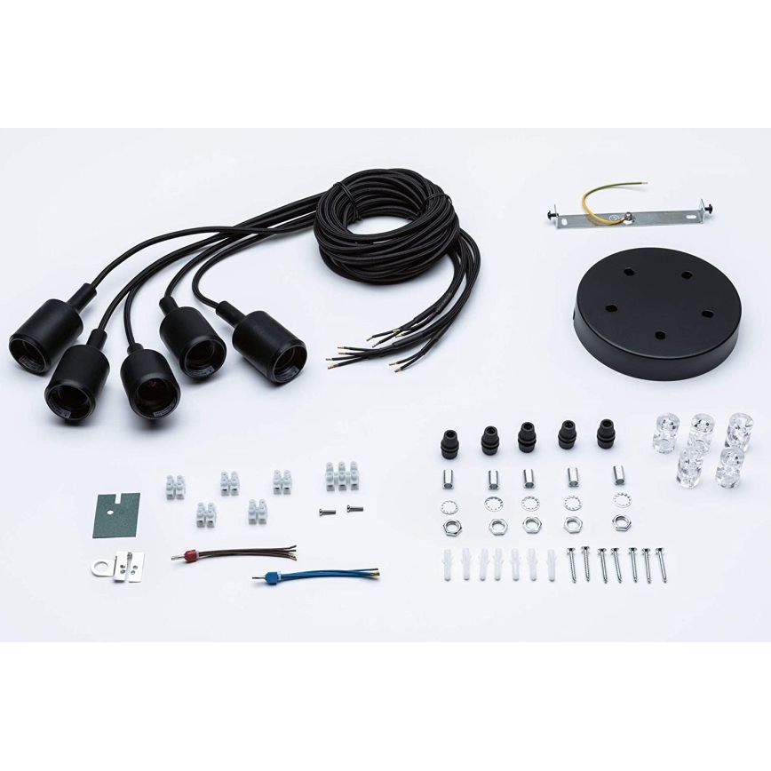 Paulmann 50389 - Lustră pe cablu NEORDIC 5xE27/20W/230V