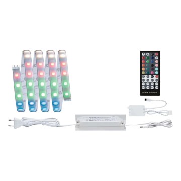 Paulmann 70627 - Bandă LED RGB dimerizabilă 18W IP44 pentru baie MAXLED 1,5 m 230V + telecomandă