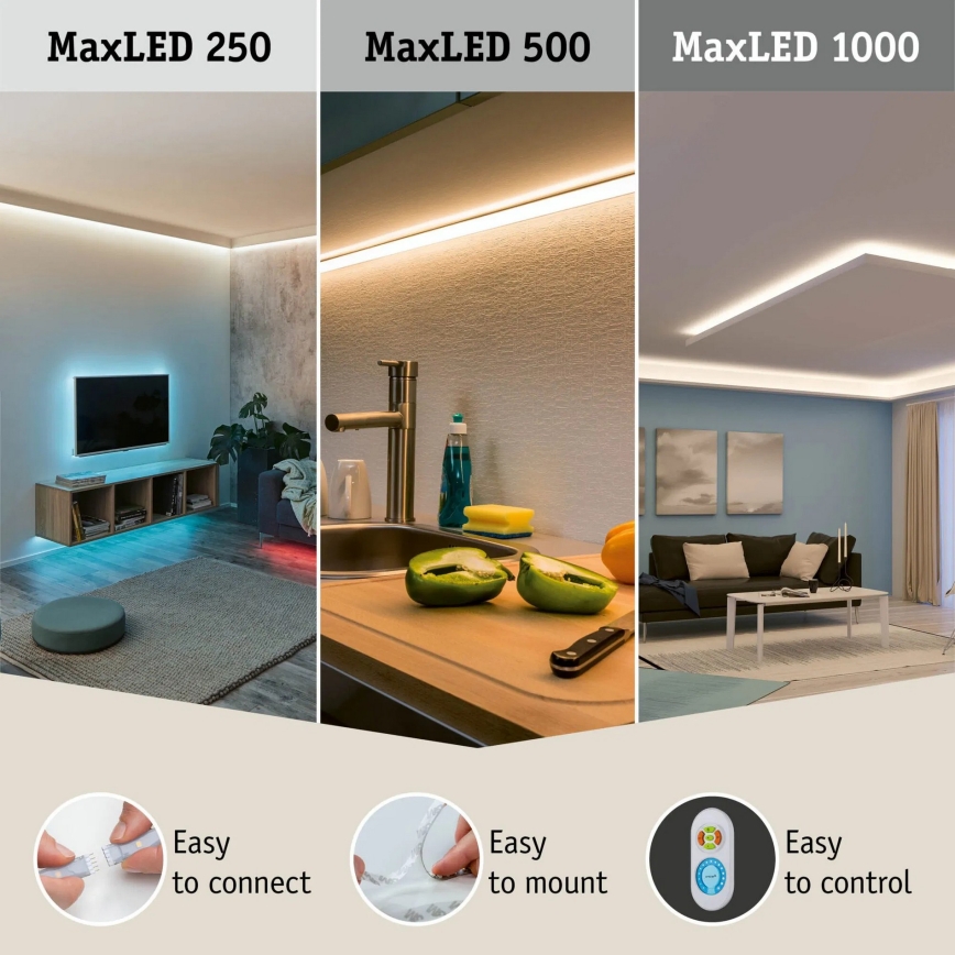 Paulmann 70683 - Dimmer pentru benzi LED MAXLED 24V + telecomandă