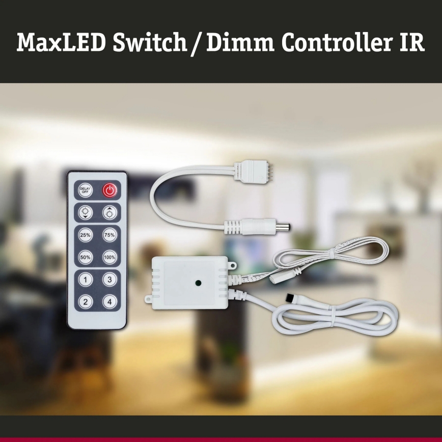 Paulmann 70683 - Dimmer pentru benzi LED MAXLED 24V + telecomandă