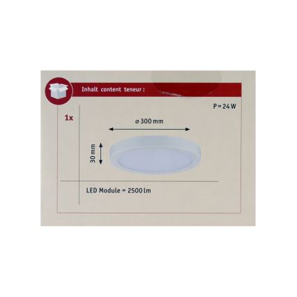 Paulmann 70899 - LED/22W Plafonieră ABIA 230V