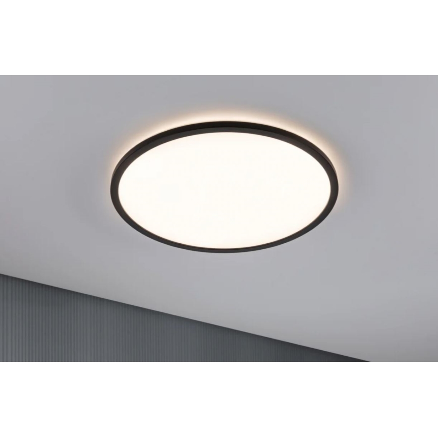 Paulmann 70999 - Panou LED dimabil ATRIA 22W 230V 3000K, diametru 42 cm, negru