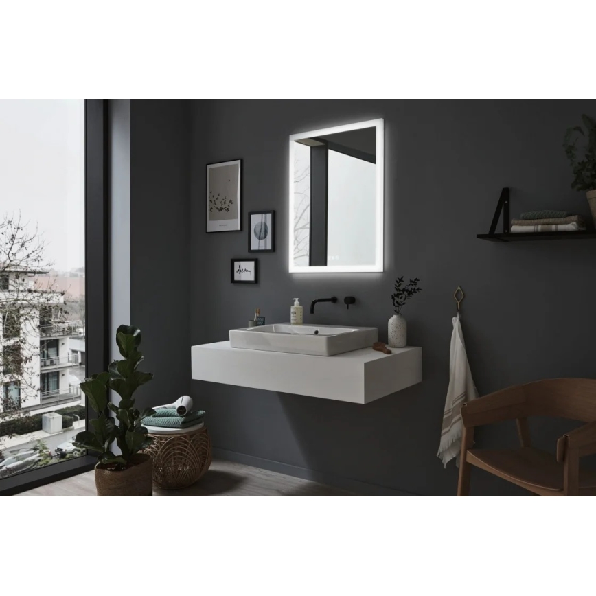 Paulmann 78951 - Oglindă încălzită pentru baie cu LED/22W, IP44, reglabilă, cu iluminare de fundal, 230V
