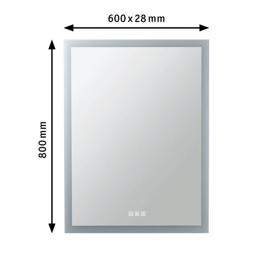 Paulmann 78951 - Oglindă încălzită pentru baie cu LED/22W, IP44, reglabilă, cu iluminare de fundal, 230V
