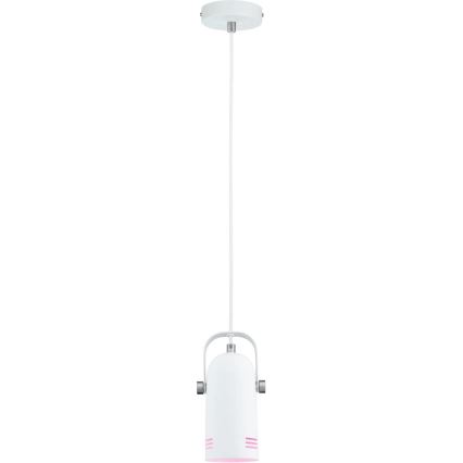 Paulmann 79767 - Lustră LAVEA LED RGBW 1xE27/9W, 230V, pe cablu, albă