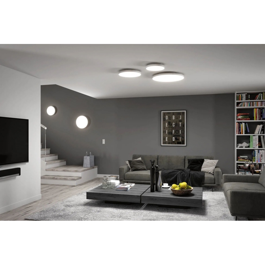 Paulmann 79894 - Plafonieră LED VELORA, 38W, 230V, 3000/4000/6500K, Ø 60 cm, albă