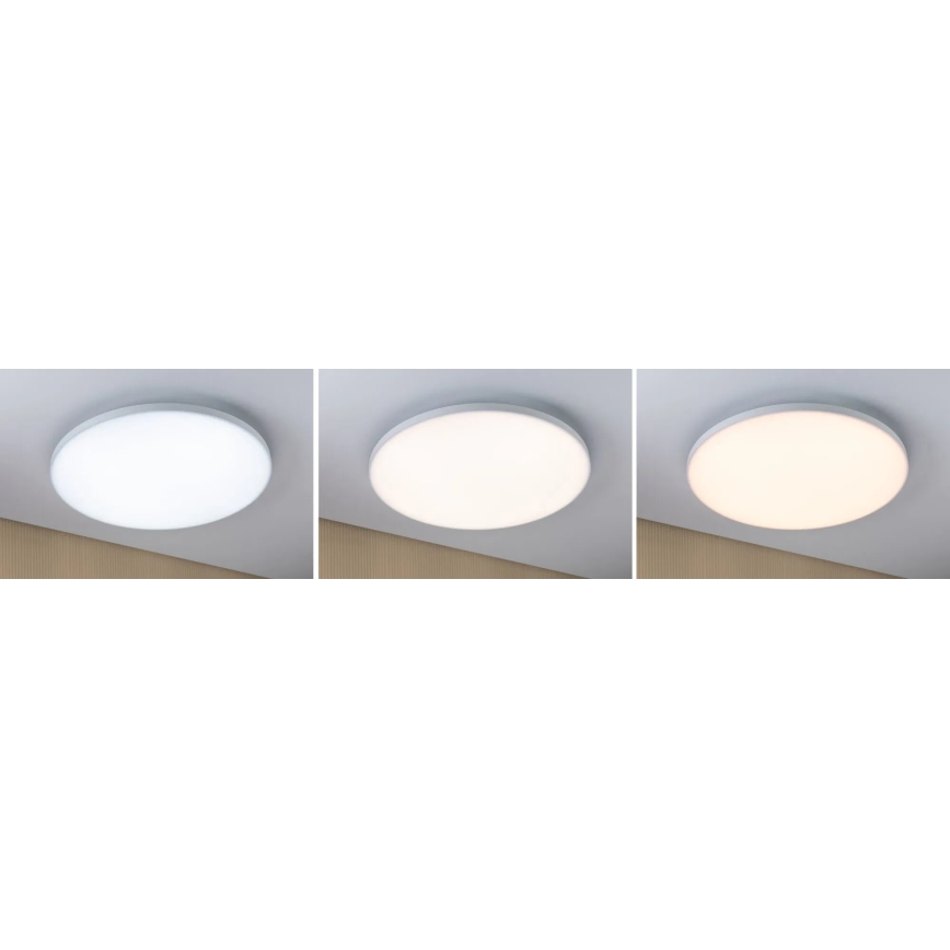 Paulmann 79894 - Plafonieră LED VELORA, 38W, 230V, 3000/4000/6500K, Ø 60 cm, albă