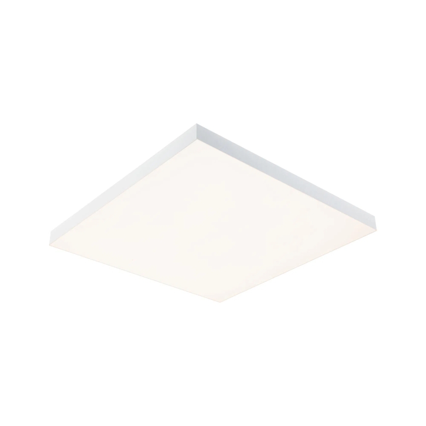 Plafonieră LED dimabilă Paulmann LORIA 79910, 31W RGBW, 230V, 3000–6500K, 59,5 x 59,5 cm, albă + telecomandă