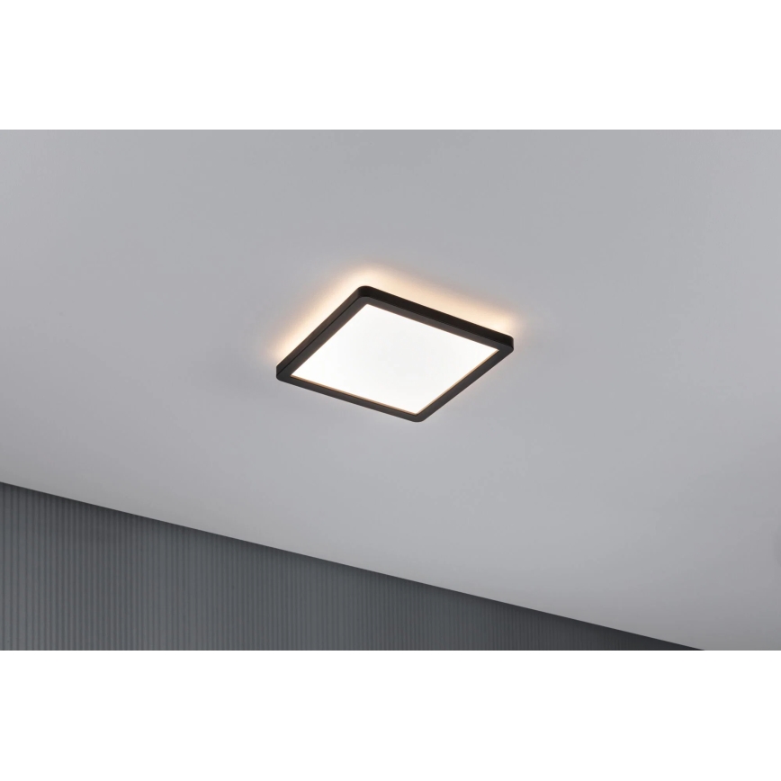 Paulmann 79920 - Panou LED dimabil ATRIA 11,2 W, 230 V, 3000 K, 19 x 19 cm, negru