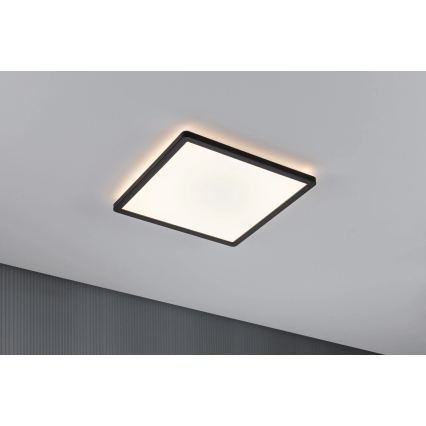 Paulmann 79921 - Panou LED dimabil 16W ATRIA 230V 3000K 29,3x29,3 cm negru