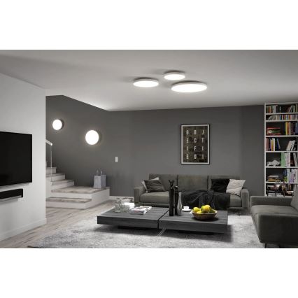 Paulmann 79928 - Plafonieră LED reglabilă LORIA, 22W, 230V, 2700–6500K, Ø 40 cm, albă