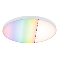 Paulmann 79929 - Lampă de tavan LED LORIA, dimabilă, 22W, RGBW, 230V, Ø 40 cm, alb