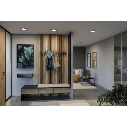 Paulmann 79965 - Lampă LED încastrată pentru baie AREO, 13W, IP44, reglabilă, 230V, Ø 17,5 cm, negru