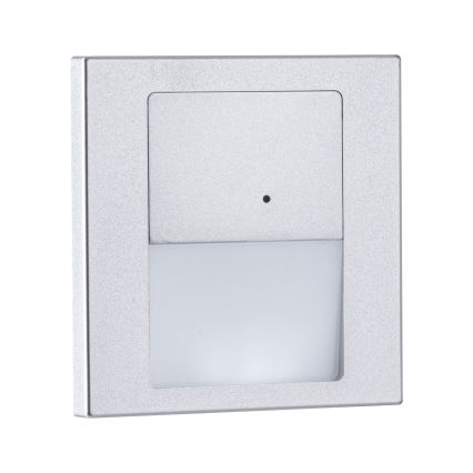 Paulmann 80003 - Lampă LED de 1W pentru scări cu senzor TSARO 230V, crom mat/lead