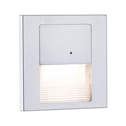 Paulmann 80003 - Lampă LED de 1W pentru scări cu senzor TSARO 230V, crom mat/lead