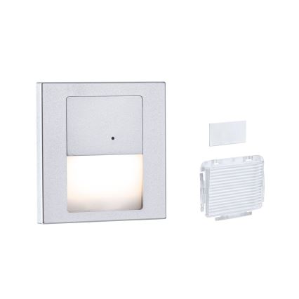 Paulmann 80003 - Lampă LED de 1W pentru scări cu senzor TSARO 230V, crom mat/lead