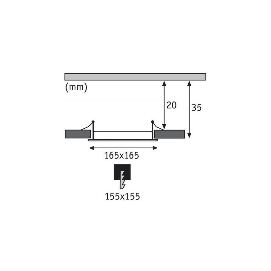 Paulmann 92077 - LED/12W Lampă încastrată QUAL 230V 4000K