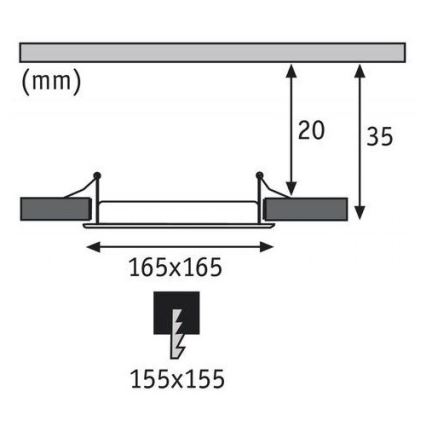 Paulmann 92080 - LED/12W Lampă încastrată QUAL 230V 2700K