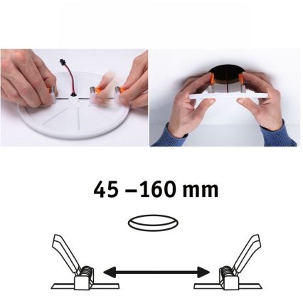 Paulmann 92389 - LED/17W IP44 Lampă încastrată baie VARIFIT 230V