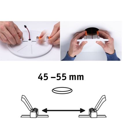 Paulmann 92390 - LED/4,5W IP44 Lampă încastrată baie VARIFIT 230V