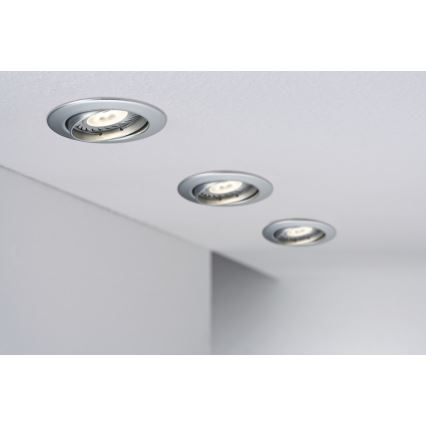 Paulmann 92516 - SET 3xLED-GU10/3,5W Lampă încastrată baie PREMIUM LINE 230V