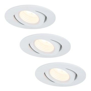 Paulmann 92685 - SET 3xLED/10W Lampă încastrată dimmabilă PREMUIM LINE 230V