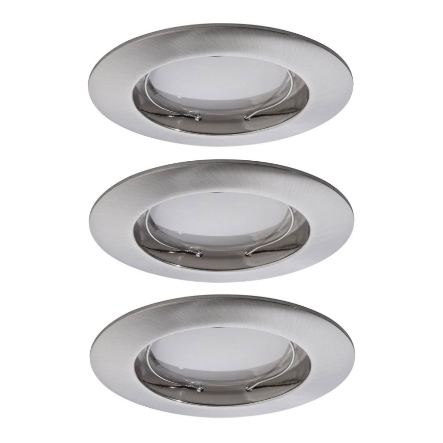 Paulmann 92827 - SET 3xLED/7W IP44 Lumină încastrabilă pentru baie, reglabilă COIN 230V