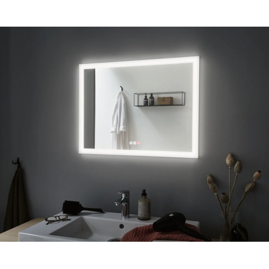Paulmann 93013 - Oglindă încălzită pentru baie cu LED/22W, IP44, reglabilă, cu iluminare de fundal 230V 2700/4000/6500K