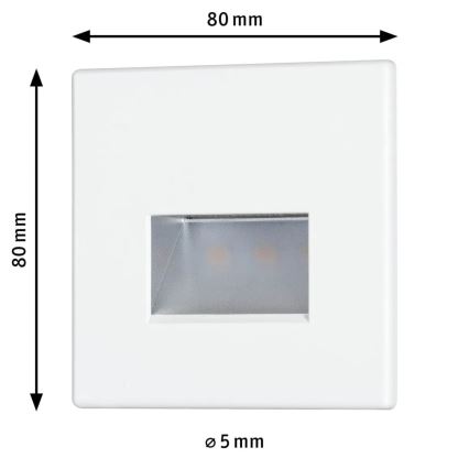 Paulmann 93093 - LED/1,2W Lumină de scară EDGE 230V