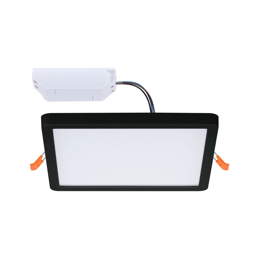 Paulmann 93101 - Spot LED încastrat AREO 13W, IP44, pentru baie, 230V, 2000/3000/4000K, 17,5x17,5 cm, negru