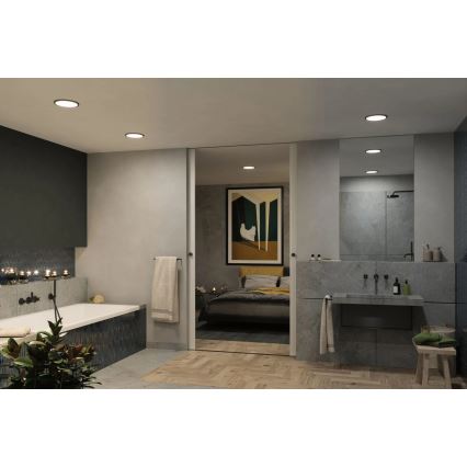 Paulmann 93102 - LED/16W IP44 Corp de iluminat încastrat pentru baie AREO 230V 2000/3000/4000K Ø 23 cm negru