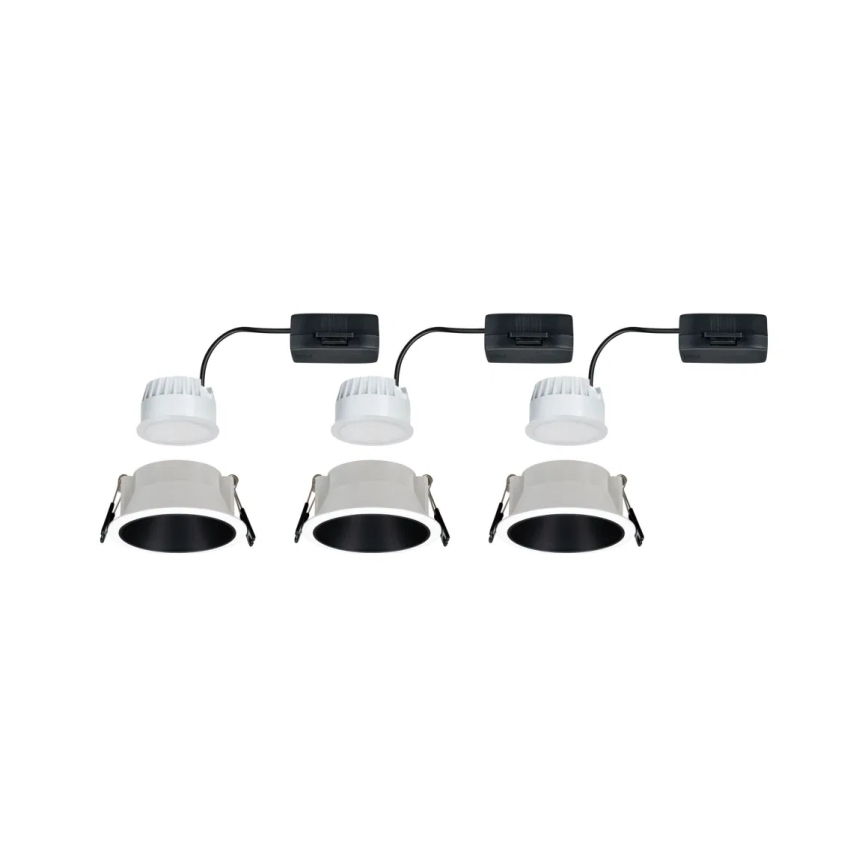 Paulmann 93402 - SET 3xLED/6W IP44 Lămpi încastrate pentru baie COLE, cu funcție de reglare a intensității, 230V
